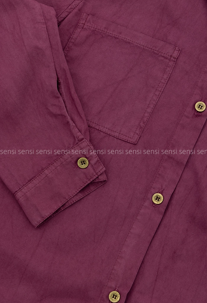 شومیز لینن بغل دکمه کد1005091